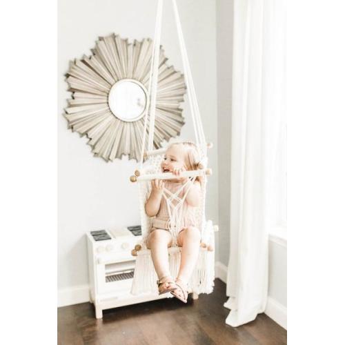 Macrame Hammock Children's Swing Chair- Handmade in Nicaragua - Adelis – Adelisa & Co