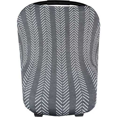 Copper Pearl Multi-Use Cover: Car Seat Covers, Nursing Cover, and Stroller Cover for Sun - Stretchy Fabric, All-Season Use, Stylish Designs, Easy Access for Moms - Canyon