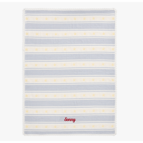 Matelasse Stripe Jacquard Baby Blanket