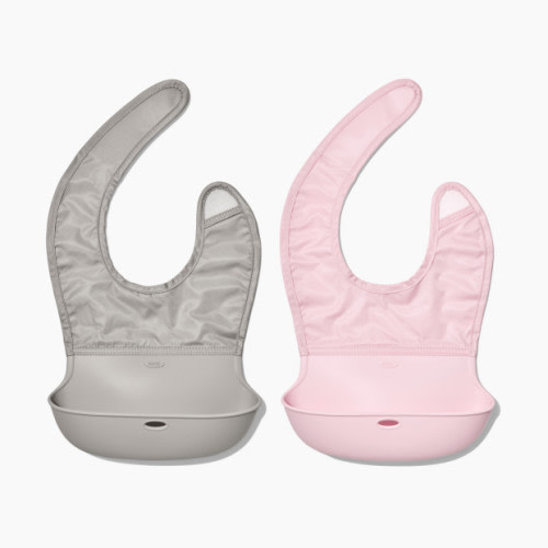 OXO Tot Roll Up Bib (2 Pack) - Blossom/Drizzle
