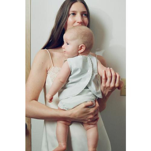 EMBROIDERED SHIRT AND BLOOMERS SET - Pastel blue | ZARA United States