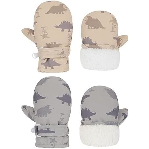 Urban Virgin Infant Baby Toddler Kids Winter Mittnes Lined Fleece Warm Waterproof Ski Snow Gloves For Boys Girls