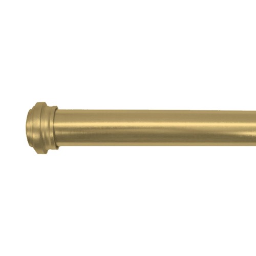 allen + roth Mix Match 36-in to 72-in Brushed Gold Steel Single Curtain Rod