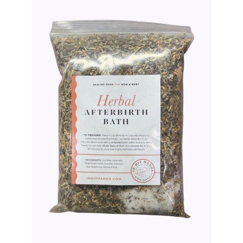 Herbal Afterbirth Sitz Bath dry herb soak with salt, 12oz. | In His Hands