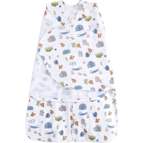 Disney 100% Cotton 1.5 TOG Sleepsack Swaddle, 3-Way Adjustable Wearable Blanket, Medium