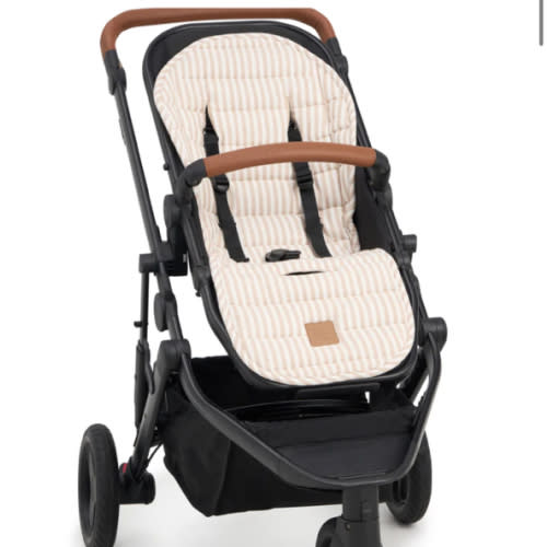 Natural Stripe Universal Linen Pram Liner