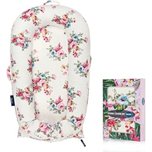 Infant Lounger Baby Nest Replacement Cover | Hypoallergenic | Premium | [Fits Dockatot Deluxe+] (Cover Only) (Roses)