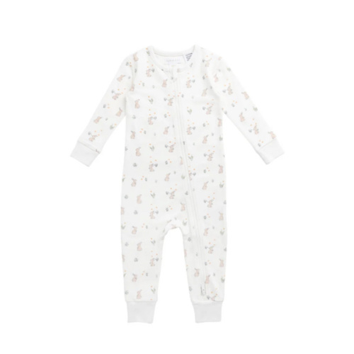 Organic Cotton Jude Onepiece - Lapin Jardin Crisp – Jamie Kay USA