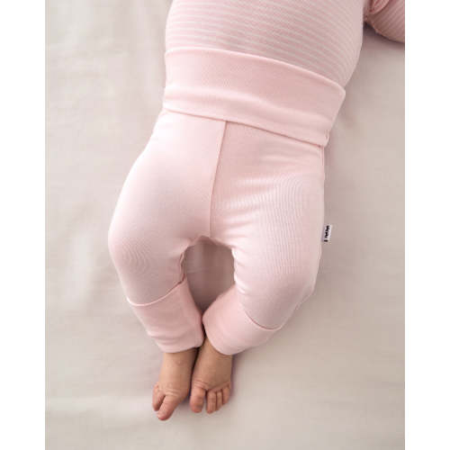 Prima Pink Fold Over Legging – Little Sleepies