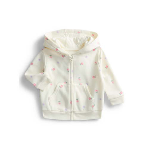 Wonder Nation Baby Girls Zip Up Hoodie, Sizes 0M-24M