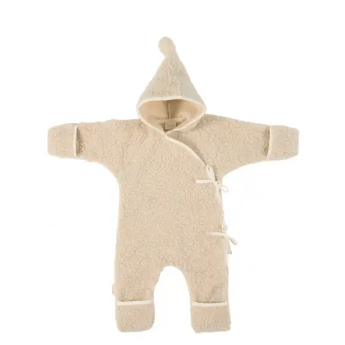 HARRODS X BINIBAMBA MERINO WOOL SNUGGLESUIT BABY ROMPER