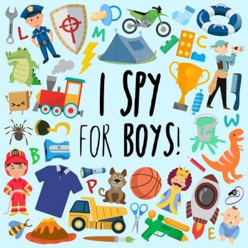I Spy - For Boys! - Large Print by Webber Books (Paperback)