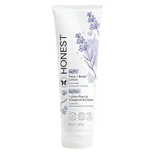 The Honest Company Hydrating Face Body Lotion, Fast Absorbing, Naturally Derived, Hypoallergenic, Lavender Calm, 8.5 fl oz