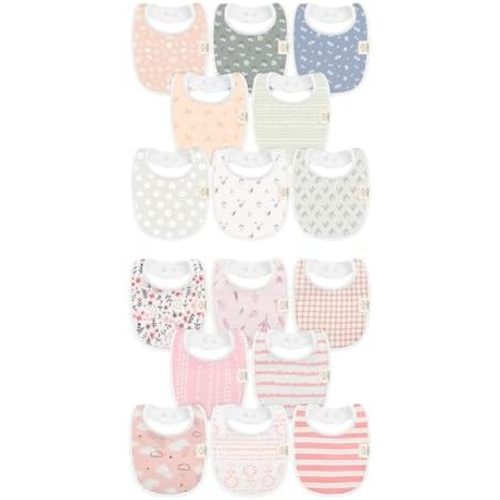 KeaBabies 8-Pack Baby Bibs for Boys, Girls - Soft Cotton Drooling and Teething Bibs for Baby Girl & Boy, Extra Absorbent, Easy to Clean & Put On for Toddler, Newborn, Infant 0-24 Months
