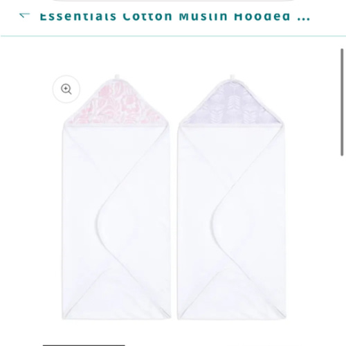 Essentials Cotton Muslin Hooded Towels 2 Pack | aden + anais