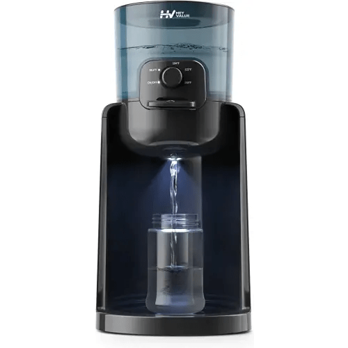 Water Warmer, HEYVALUE Baby Bottle Warmer, Formula Maker with Night Light, 4 Temperature Control & 72H Keep Warm, Detachable Tank, Instantly Dispenses Warm Water, Feed Baby More Easier and Healthier