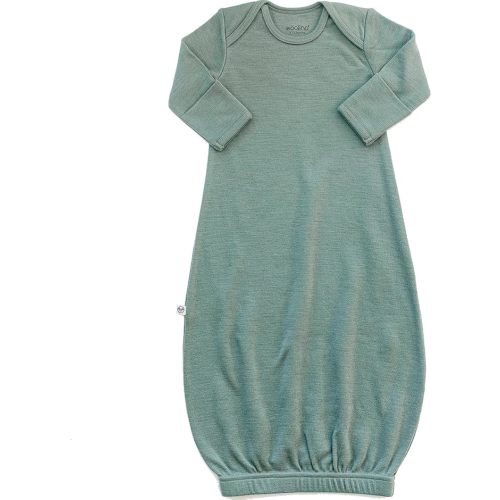 Woolino Infant Nightgown - 100% Superfine Merino Wool Baby Gowns - Newborn Sleeper Gown for Boy & Girl - 0-6 Months