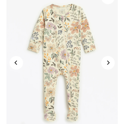 All Things Are Possible Footed Onesie PJ Ribbed Cotton-Bamboo Blend – Holy Pals