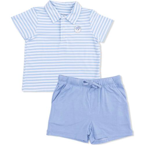 Striped Golf - Polo with Casual Short