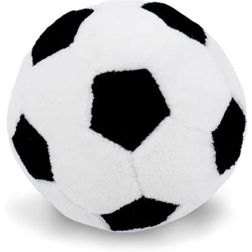 June Garden 2.5" Soccer Ball Plush Baby Rattle Sensory Toy