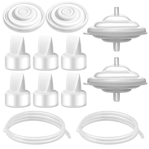 Breast Pump Parts for Spectra S1/S2/9 Plus SG and Motif Luna | Spectra Replacement backflow protectors Membrane Duckbill Valve Tube, Not original spectral replacement pump parts
