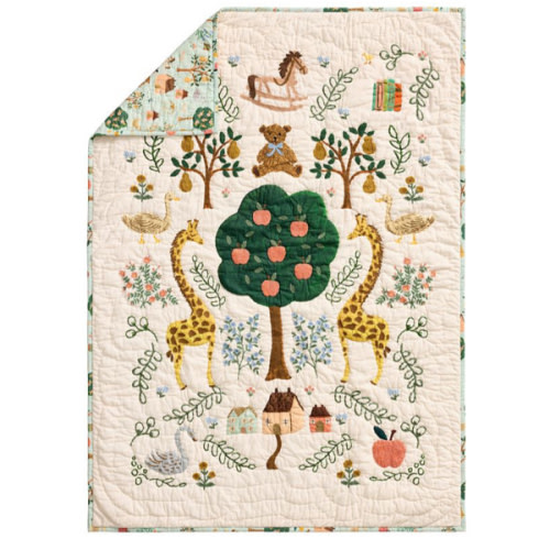 Rifle Paper Co. Storybook Baby Quilt | Pottery Barn Kids