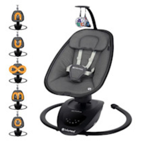 Baby Trend Nu-Motion Infinity Swing with Interactive Display - Midnight Black