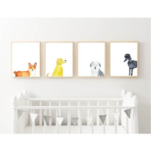 Dog Design - Nursery & Bedroom Art