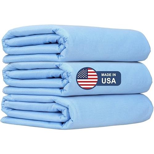 XL Washable Reusable Underpads 36"x54" Waterproof Absorbent Incontinence Bed Pad [3 Pack] Large Underpad with Heavy 4-Layer Protection for Beds Sofa and Mattress - Pads for Adults Seniors Kids & Pets