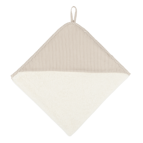 Bath Cape Beige Stripes