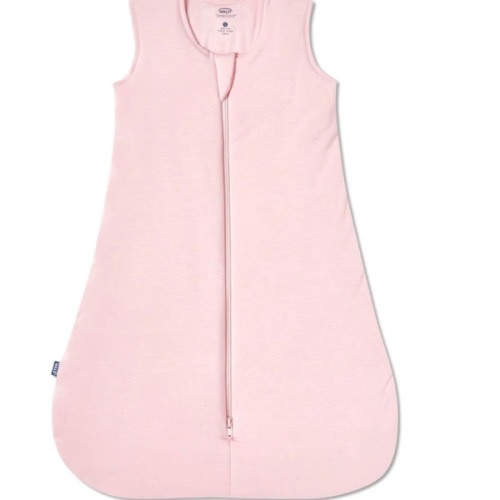 HALO - 1.5 TOG supersoft bamboo wearable blanket, double zipper sleeping bag with weighted feel - pink