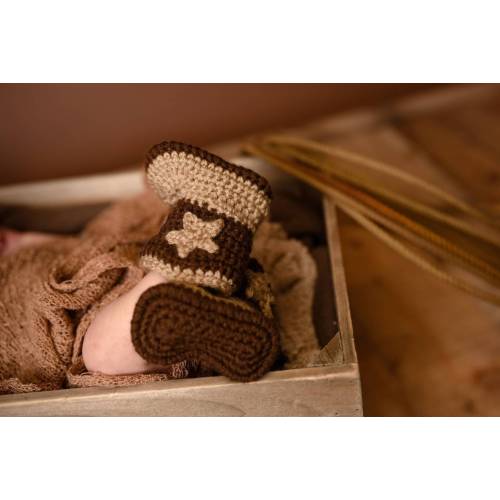 Baby Cowboy Boots - Newborn Cowgirl Booties  - My First Rodeo Shower Gift - Newborn Cowboy Photo Prop - Little Cowboy Theme