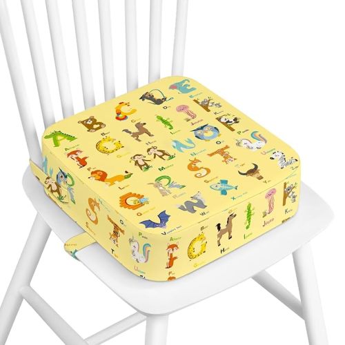 Toddler Booster Seat for Dining Table Kitchen Chair, 4" Kids Travel Cushion