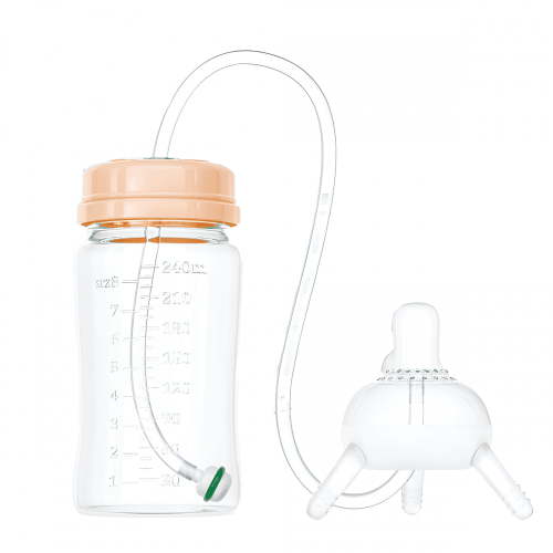 ACDANC Self Feeding Baby Bottle, Bottle Holder for Baby, Baby Bottle with Straw, Anti Colic, for Convenient Feeding