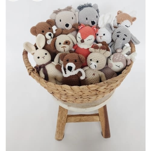 Mini Crochet Animals – Olive and Cradle