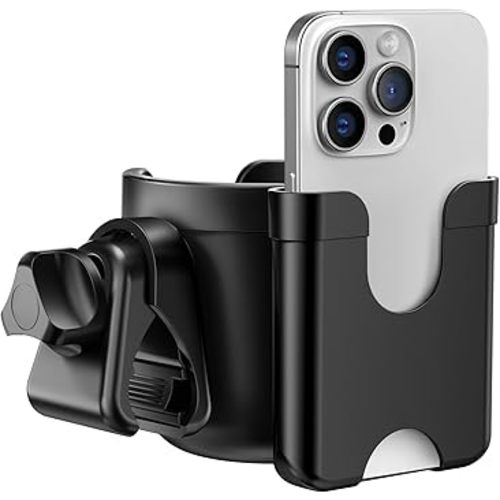 Cup Holder for Walker: Stroller Cup Holder Attachment with Phone Holder