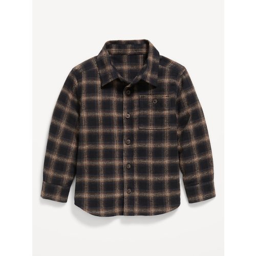 Long-Sleeve Plaid Flannel Pocket Shirt for Toddler Boys | Old Navy