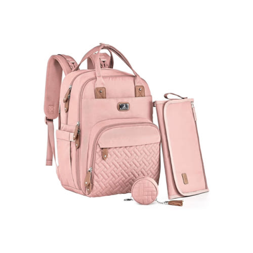 Amazon.com: Dikaslon Diaper Bag Backpack with Portable Changing Pad, Pacifier Case and Stroller Straps, Large Unisex Baby Bags for Boys Girls, Multipurpose Travel Back Pack Moms Dads, Black : Baby