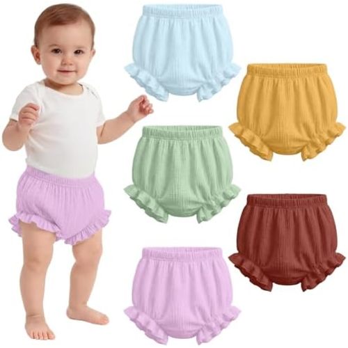 5 Pack Bloomers for Baby or Toddler Girls