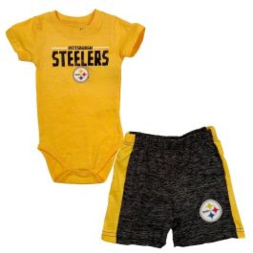 Pittsburgh Steelers Infant Contrast Short Sleeve & Short Set