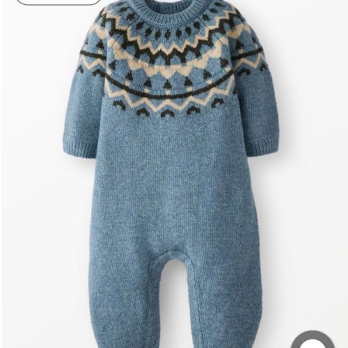 Baby Holiday Fair Isle Sweater Romper | Hanna Andersson