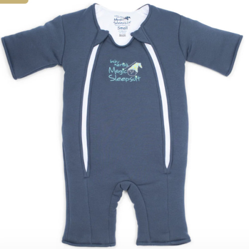 Navy Blue Baby Merlin’s Magic Sleepsuit – Premium 100% Cotton Baby Sleepwear