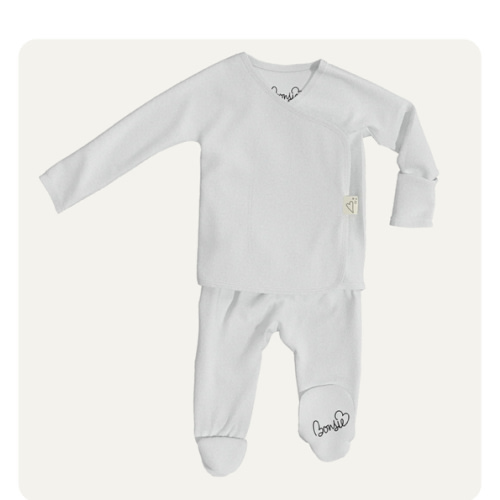 Newborn-Footie-Milk-Bonsie Skin to Skin Babywear