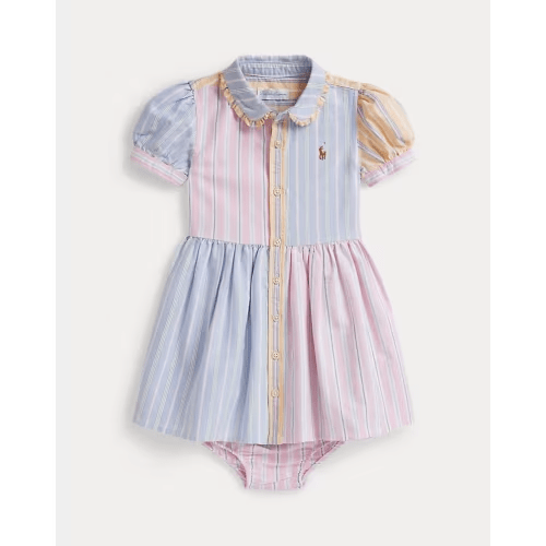Striped Cotton Fun Shirtdress & Bloomer