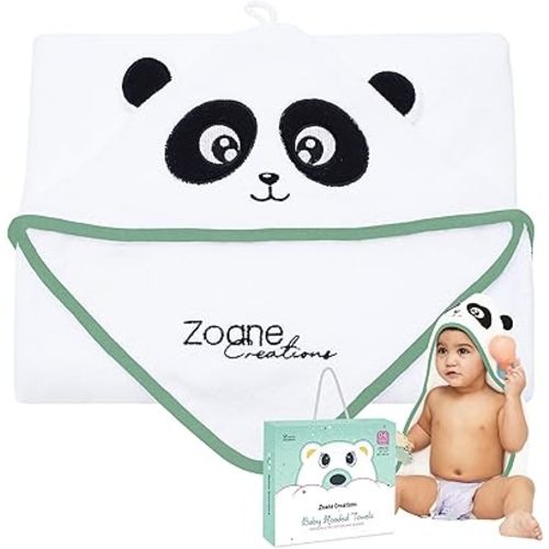 Hooded Baby Towels for Newborn – Ultra-Soft,Highly Absorbent, 500 GSM, 37 x 37 inches Perfect Cotton Baby Bath Towels Hooded for Newborns and Toddlers