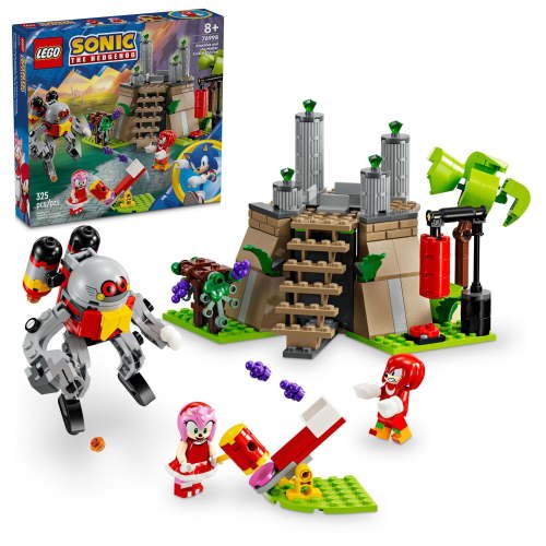 Free Shipping! LEGO Sonic the Hedgehog Knuckles and the Master Emerald Shrine Buildable Set with Characters and Features