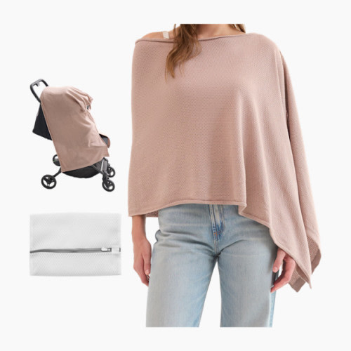 Nursing Cover - Muti-Use Privacy Poncho - Brown