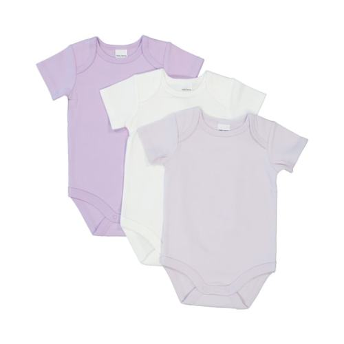 Medium Purple Baby Short Sleeve Interlock Bodysuit 3 Pack | Best&Less™ Online