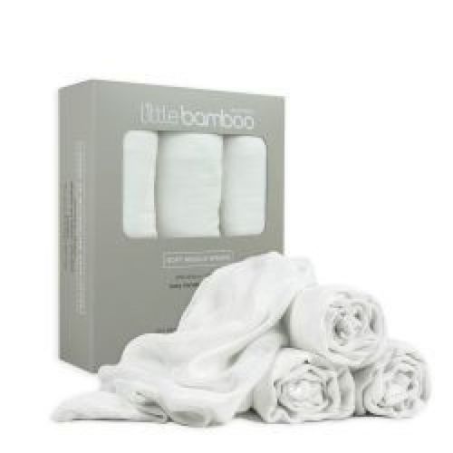 Little Bamboo Muslin Wrap Natural 3 Pack | Wraps | Baby Bunting AU
