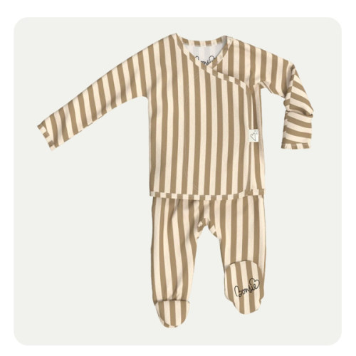 Footie - Toffee Twist – Bonsie Skin to Skin Babywear